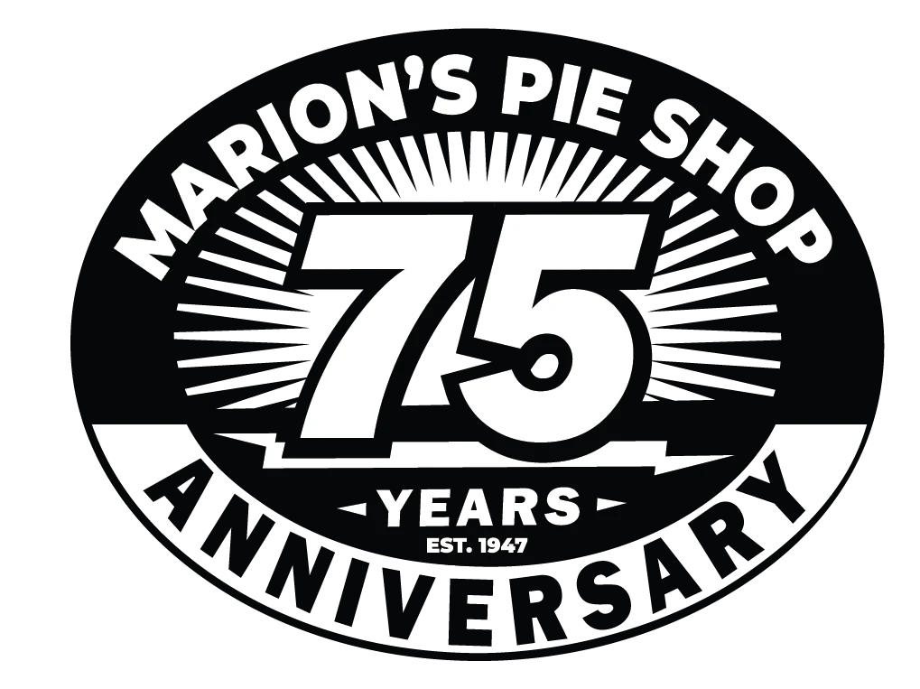 Marion's Pie Shop 75th Anniversary logo